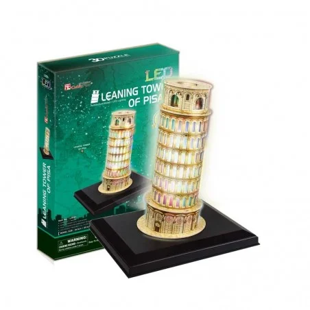 Puzzle 3D Torre de Pisa con Luces LED