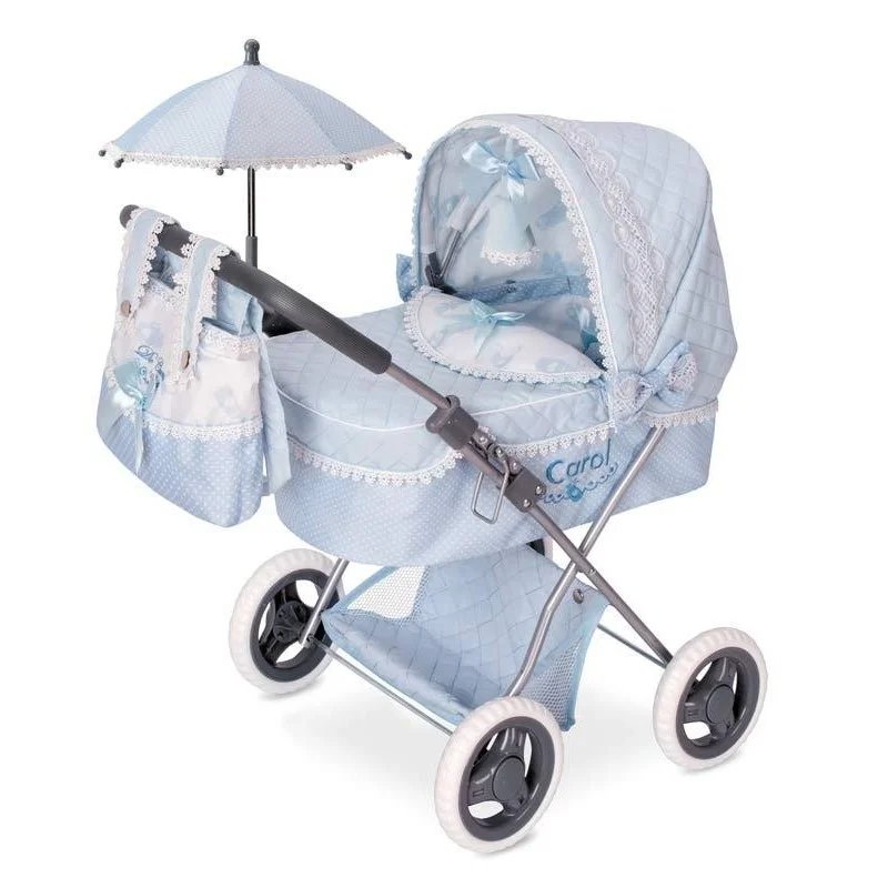 Cochecito de Muñecas Azul Plegable Carol Cochecito de Muñecas Azul Plegable Carol