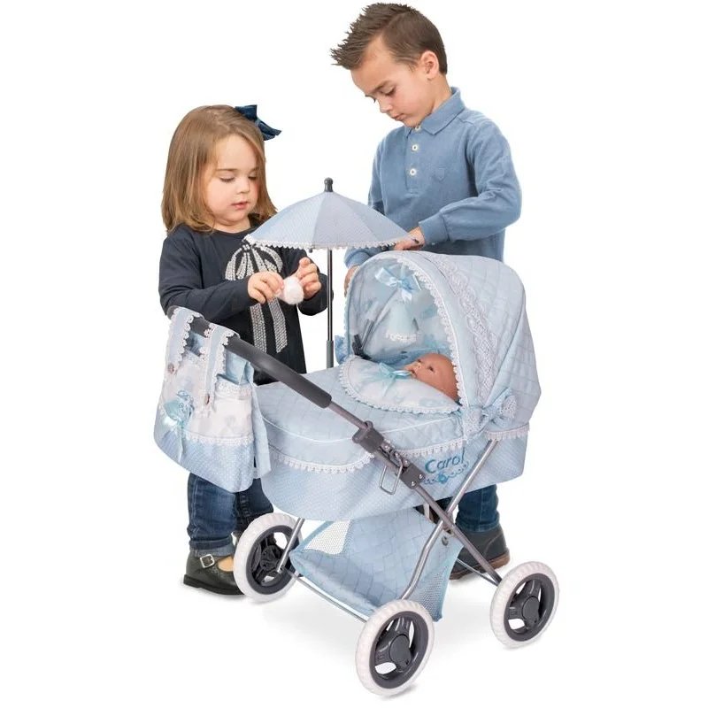 Cochecito de Muñecas Azul Plegable Carol Cochecito de Muñecas Azul Plegable Carol