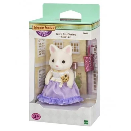 Sylvanian Families Town Series Niña Gato de Seda