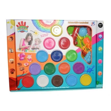 Set Plastilina Arcoiris con Moldes