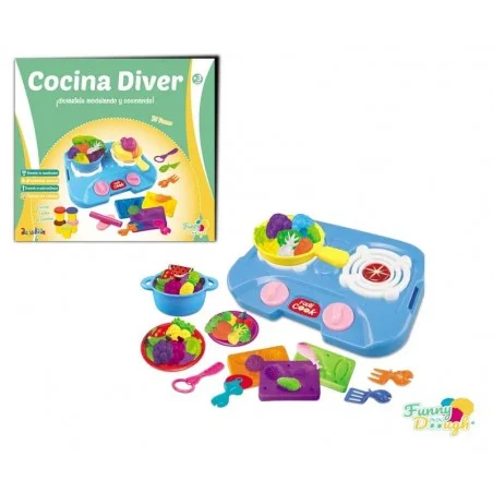 Set de Plastilina Cocina Diver FUNNY DOOUGH