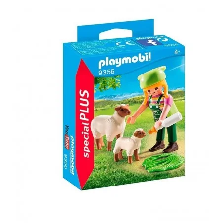 Playmobil Granjera con Ovejas