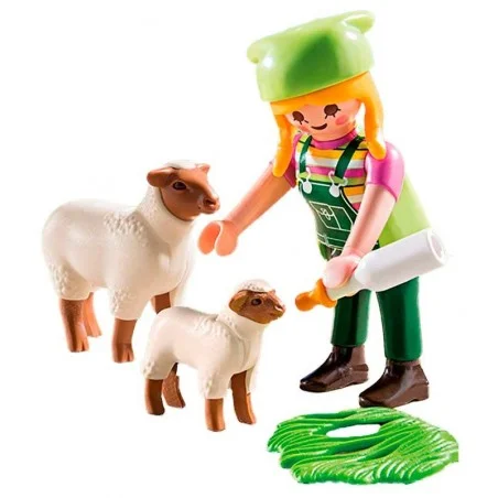 Playmobil Granjera con Ovejas