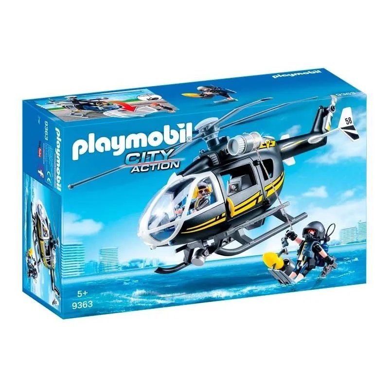Playmobil Helicóptero de las Fuerzas Especiales