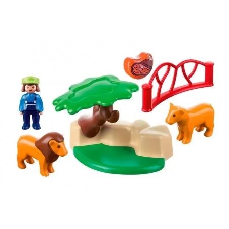 Playmobil 1.2.3 Recinto de Leones