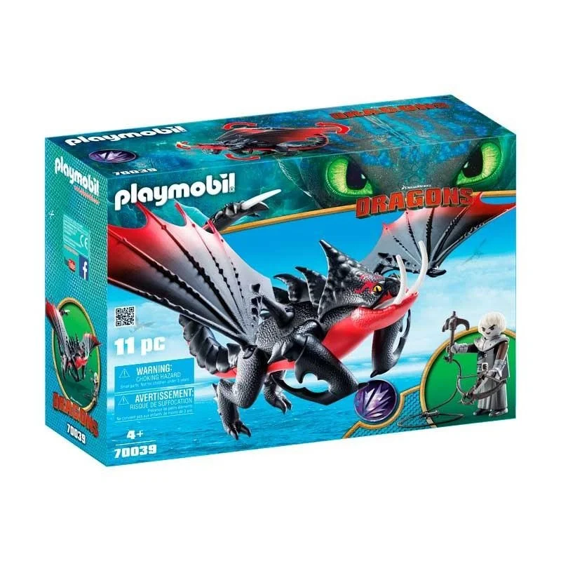 Playmobil Dragons Aguijón Venenoso y Crimmel