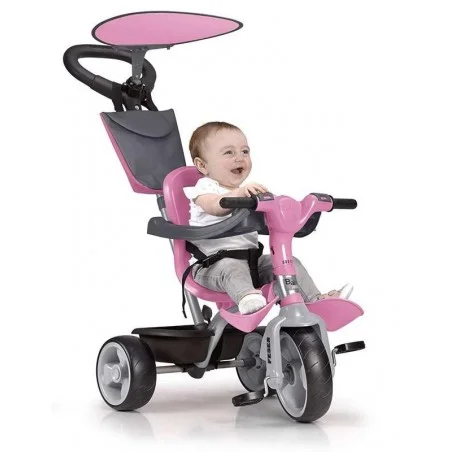 Triciclo Infantil Rosa Baby Plus Music