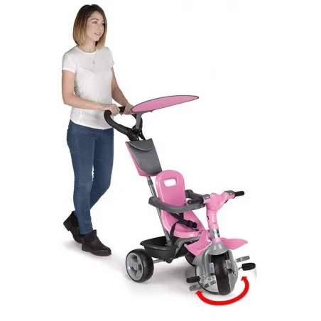 Triciclo Infantil Rosa Baby Plus Music