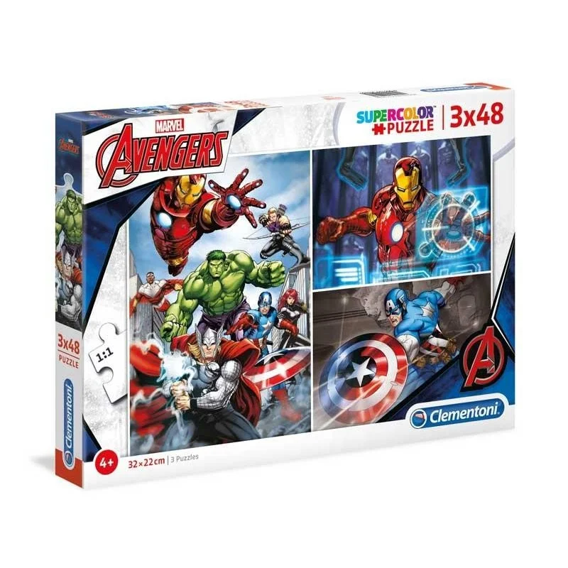 Puzzle Los Vengadores 3x48 Piezas