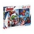 Puzzle Los Vengadores 3x48 Piezas