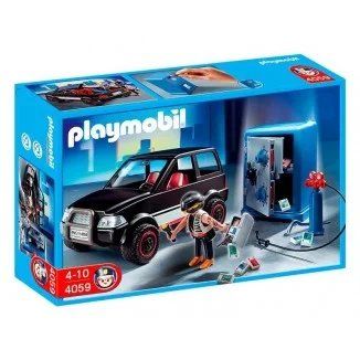 Playmobil Ladrón de Caja Fuerte con Coche