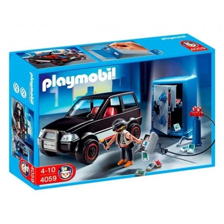 Playmobil Ladrón de Caja Fuerte con Coche