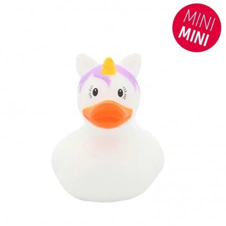 Pato Unicornio Blanco 4,5 cm