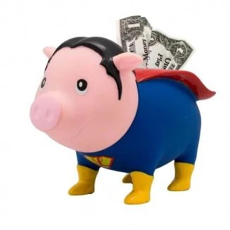 Hucha Cerdito Superhéroe