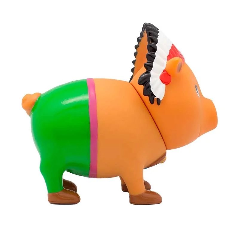 Hucha Cerdito Jefe Indio