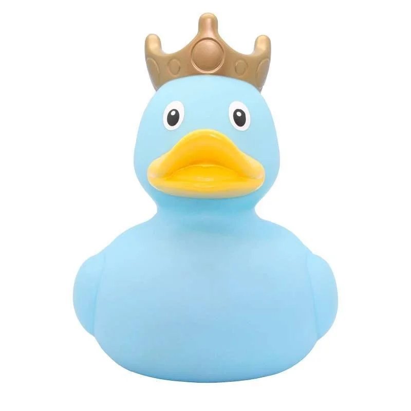 Pato Azul con Corona 25cm