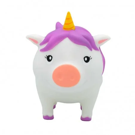 Hucha Cerdito Unicornio Blanco