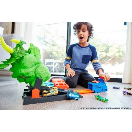 Hot Wheels City Ataque del Triceratops