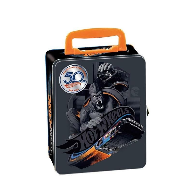 maletin hot wheels 50 coches