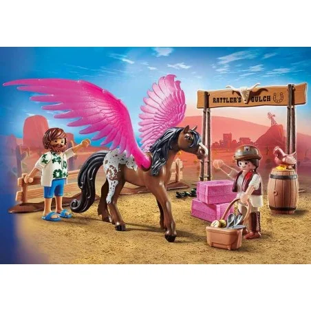 Playmobil The Movie Marla, Del y Caballo con Alas