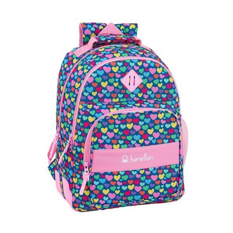 Mochila Benetton Corazones on Sale, UP TO 55% OFF | agrichembio.com