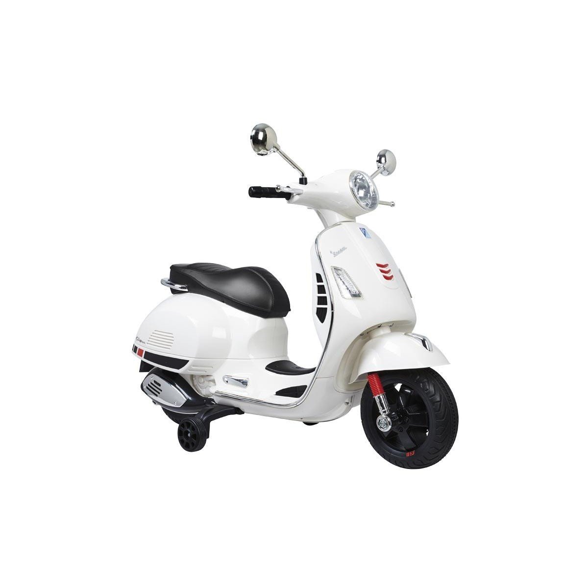 Moto électrique Vespa pour enfants de 18 à 36 mois, avec