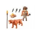 Playmobil Neandertal con Tigre Dientes de Sable