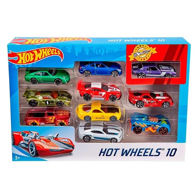 Pack 10 coches Hot Wheels