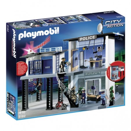 Comisaria policía con sistema alarma - Playmobil