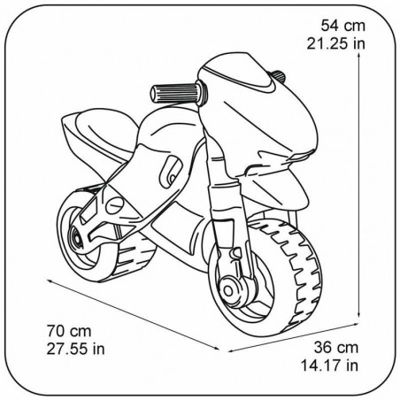 Correpasillos Motofeber 2 Racing Roja