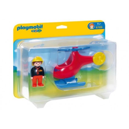 Playmobil 1.2.3. Helicoptero de Rescate