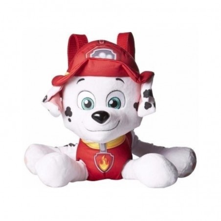 Mochila peluche 2 en 1 Paw Patrol Marshall bombero