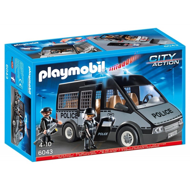 Furgón de policía con luces y sonidos  Playmobil