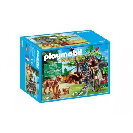 Familia de Linces con Cámara Playmobil