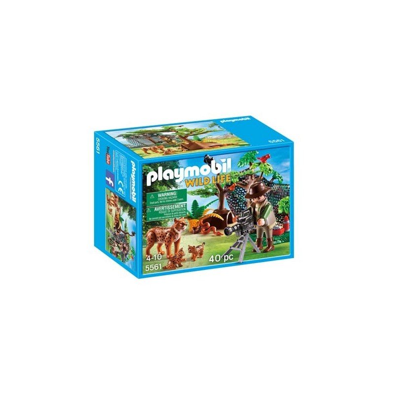 Familia de Linces con Cámara Playmobil