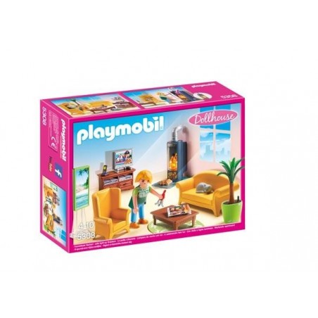 Sala de Estar con Fuego Playmobil