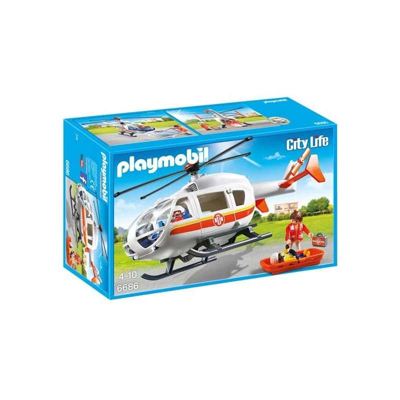Helicóptero Médico Playmobil