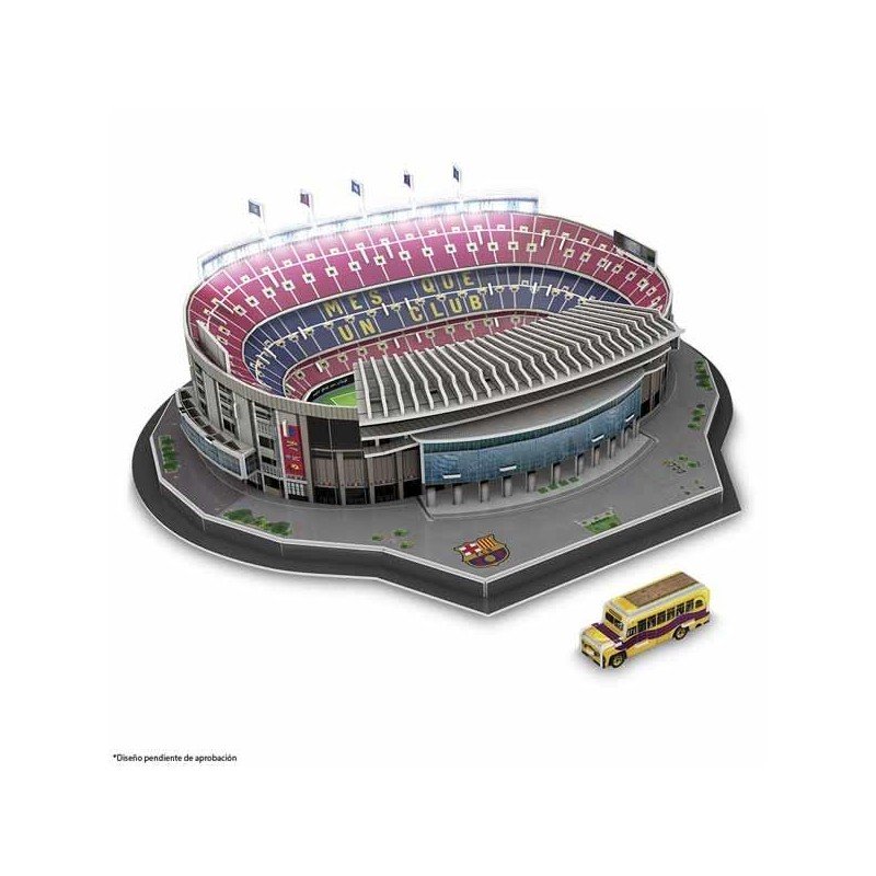 Puzzle 3D LED Estadio Barcelona Camp Nou NanoStad