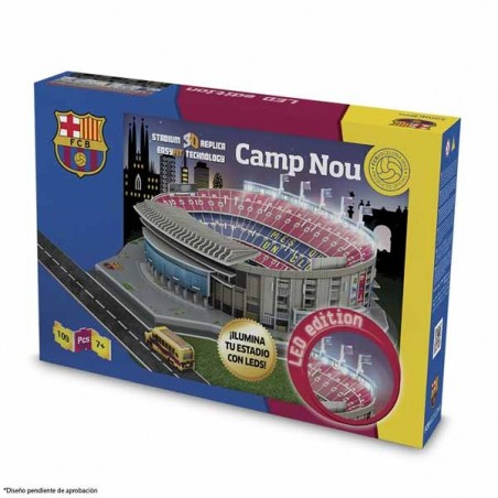 Puzzle 3D LED Estadio Barcelona Camp Nou NanoStad