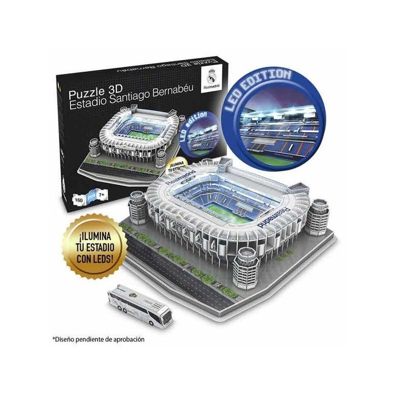 Puzzle 3D LED Estadio Santiago Bernabeu NanoStad