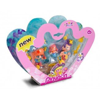 Pinypon Piratas y Sirenas Pack 3 Figuras