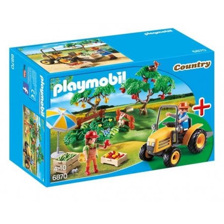 Puesto de Fruta con Tractor Playmobil