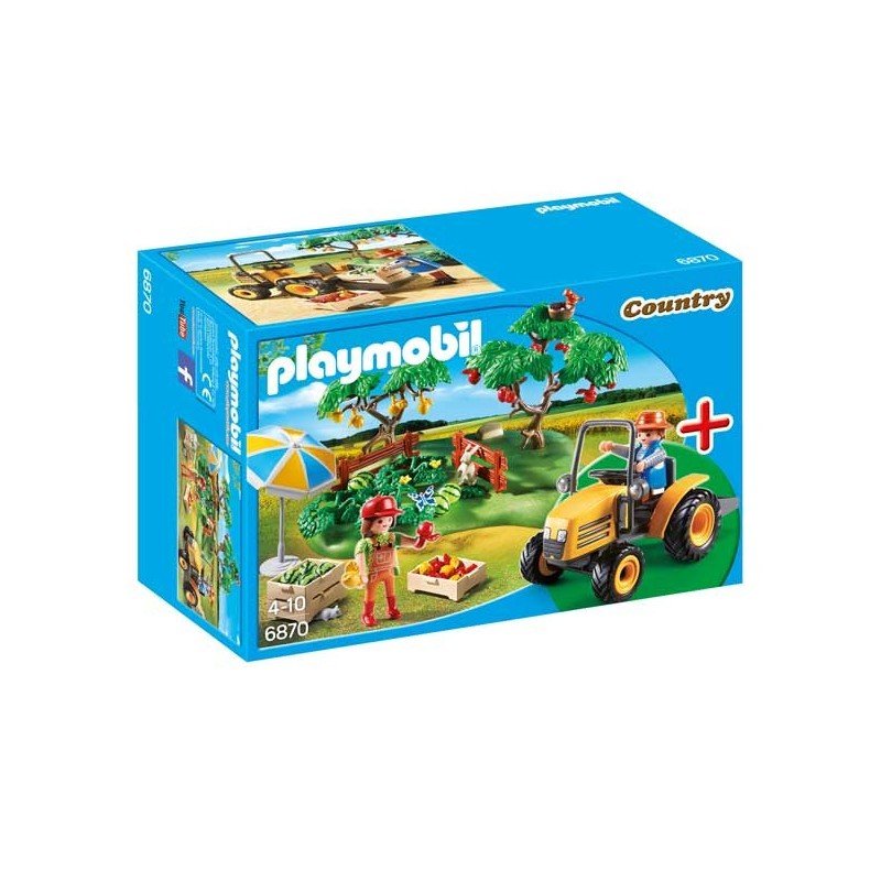 Puesto de Fruta con Tractor Playmobil