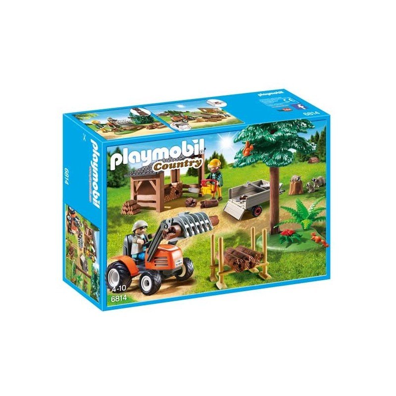 Leñador con Tractor Playmobil