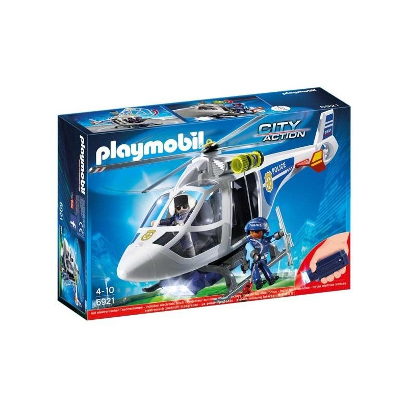Helicóptero Policía con Luces LED Playmobil