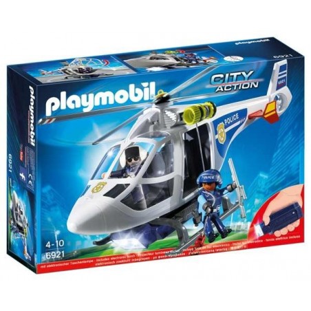 Helicóptero Policía con Luces LED Playmobil