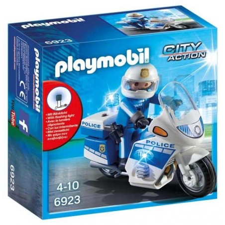 Moto Policía con LED Playmobil