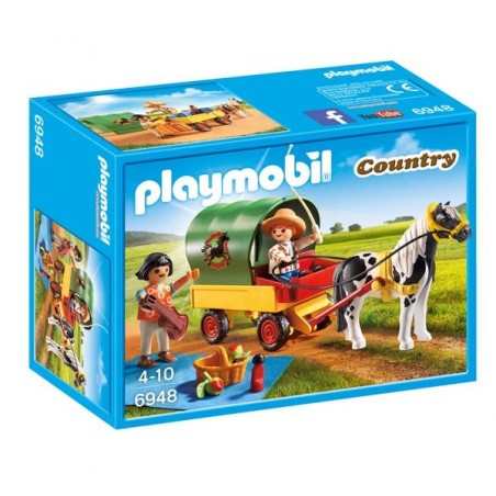 Picnic con Poni y Carro Playmobil