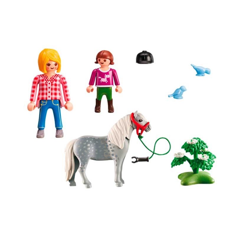 Playmobil niña online con pony